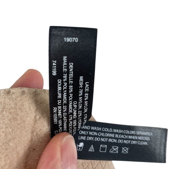 Natori 741199 Elusive Full Fit Contour Bra Scalloped Lace Cafe Size 34 DDD - Picture 11 of 11